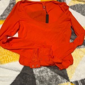 Skims Vibrant Orange Women's Top